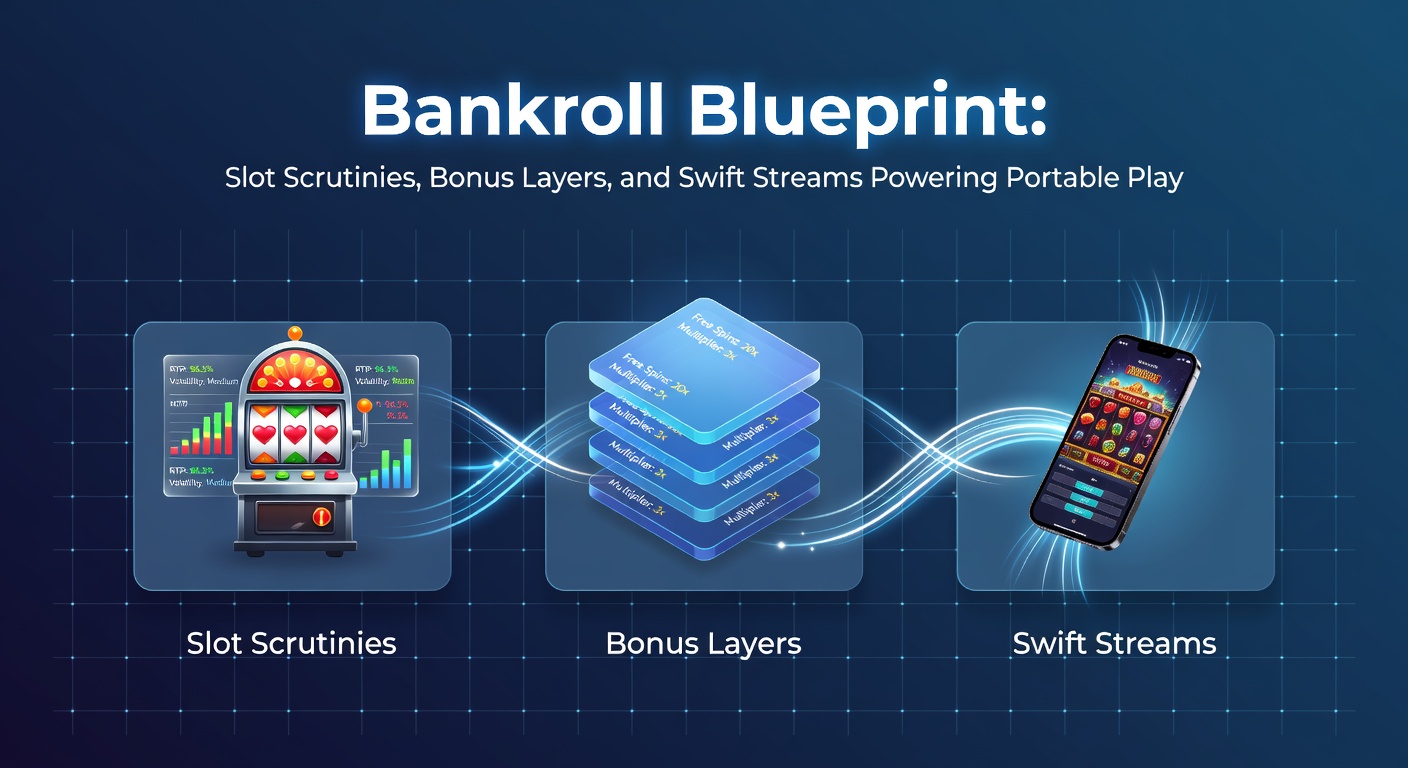 Mobile slot player managing bankroll on smartphone with bonus notifications and fast payment icons overlayed