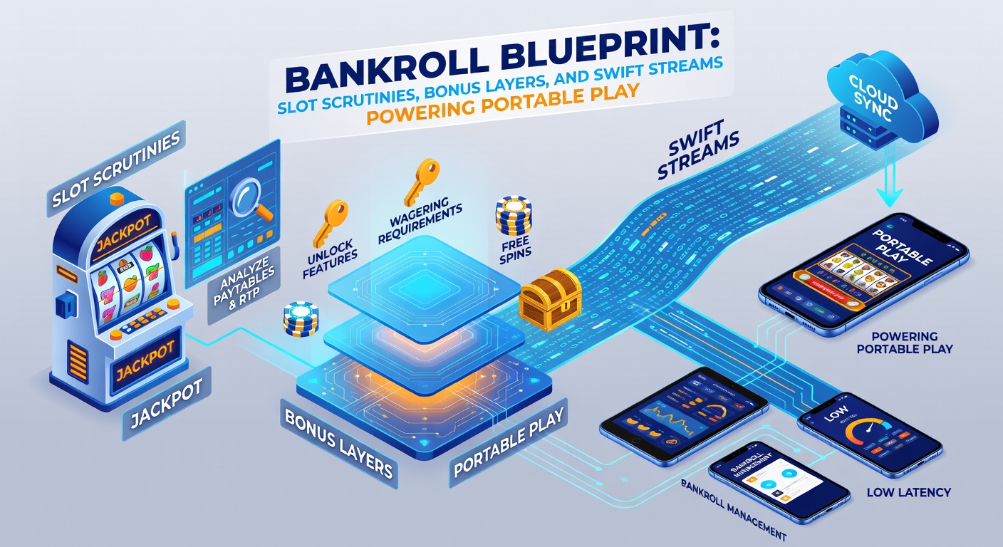 Layered bonus icons exploding on a mobile slot screen with bankroll tracker and swift payment gateway visible