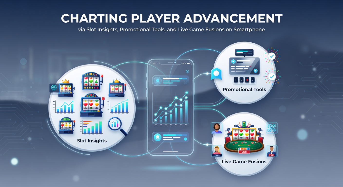 Live dealer table on mobile device merged with slot progress trackers and active promotional offers