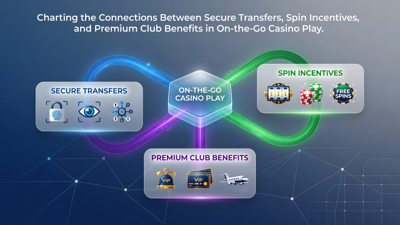 Secure transfer processes integrated with mobile casino interfaces and spin incentives