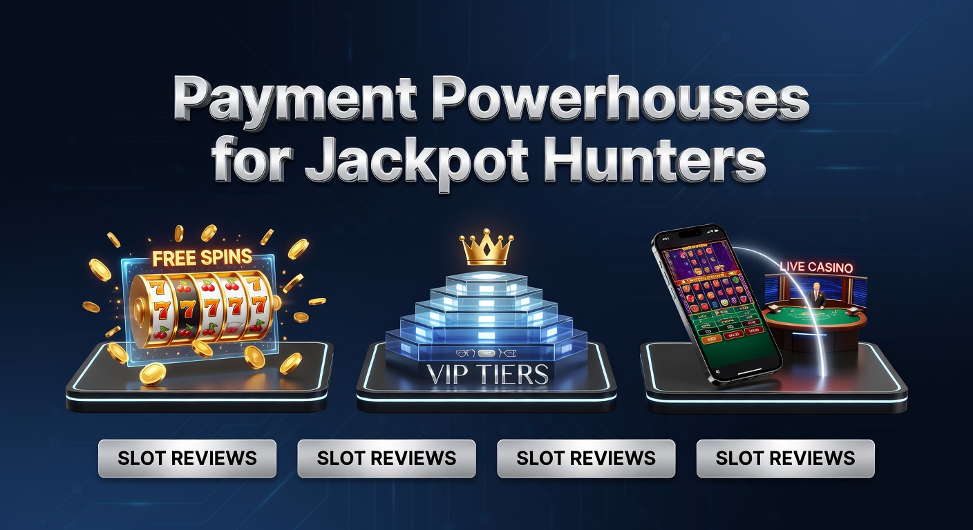 Vibrant slot machine jackpot display with cascading coins and mobile casino interface highlighting fast payment options
