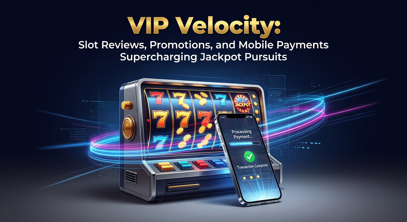 Vibrant slot machine jackpot display with VIP badges and mobile payment icons highlighting accelerated gameplay